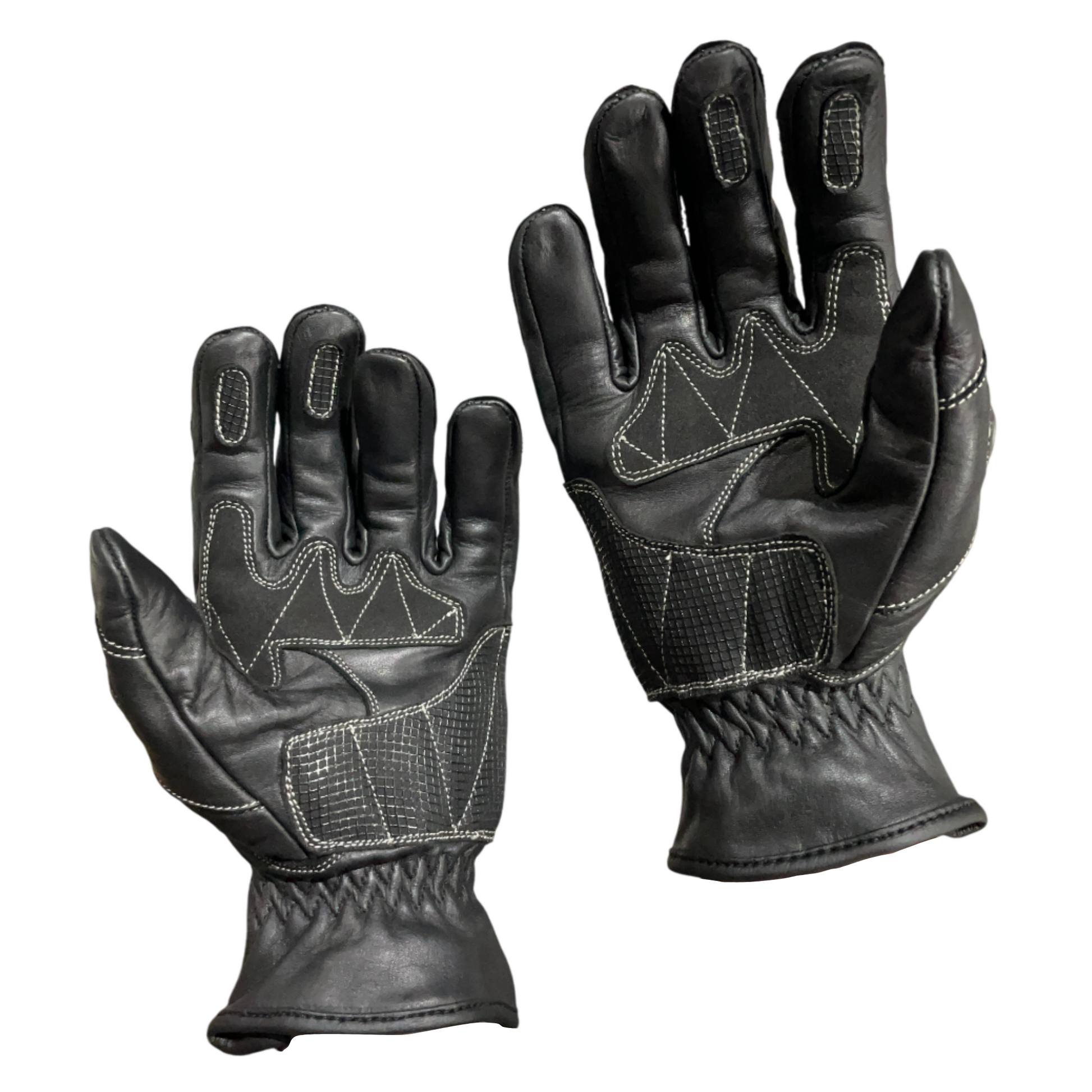 Journey Tech-Max Premium Leather Men's Breathable Touchscreen Motorcycle Gloves