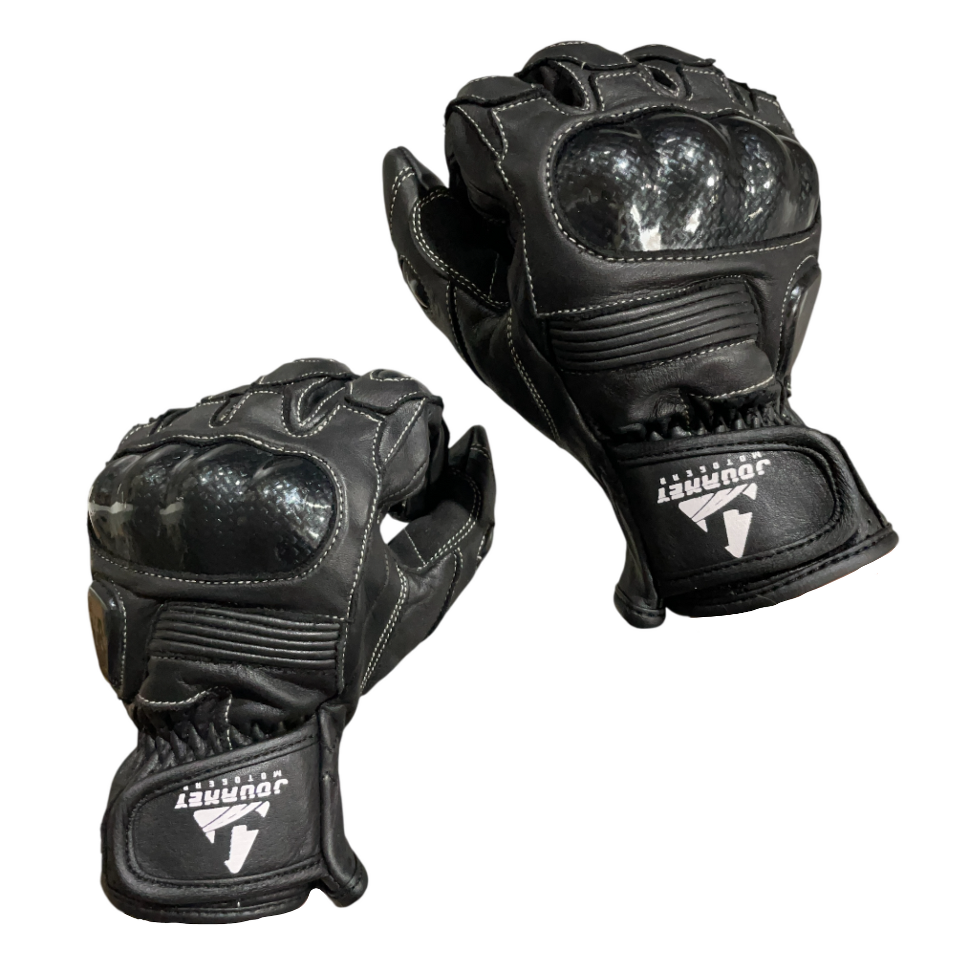 Journey Tech-Max Premium Leather Men's Breathable Touchscreen Motorcycle Gloves