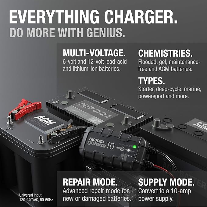 NOCO Genius Battery Charger 10-AMP