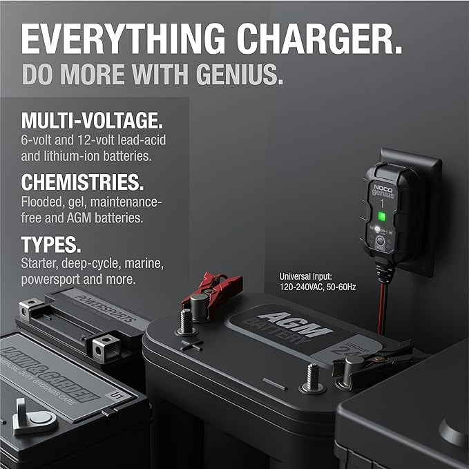 NOCO Genius Battery Charger 1-AMP