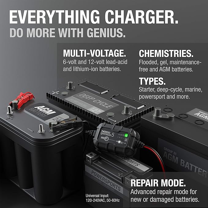 NOCO Genius Battery Charger 5-AMP