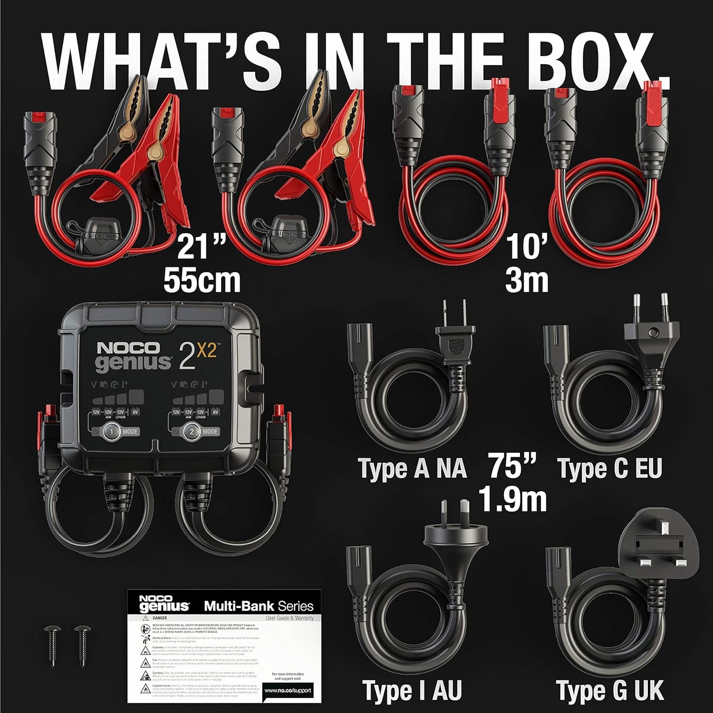 NOCO Genius 2-Bank 2X2 Charger
