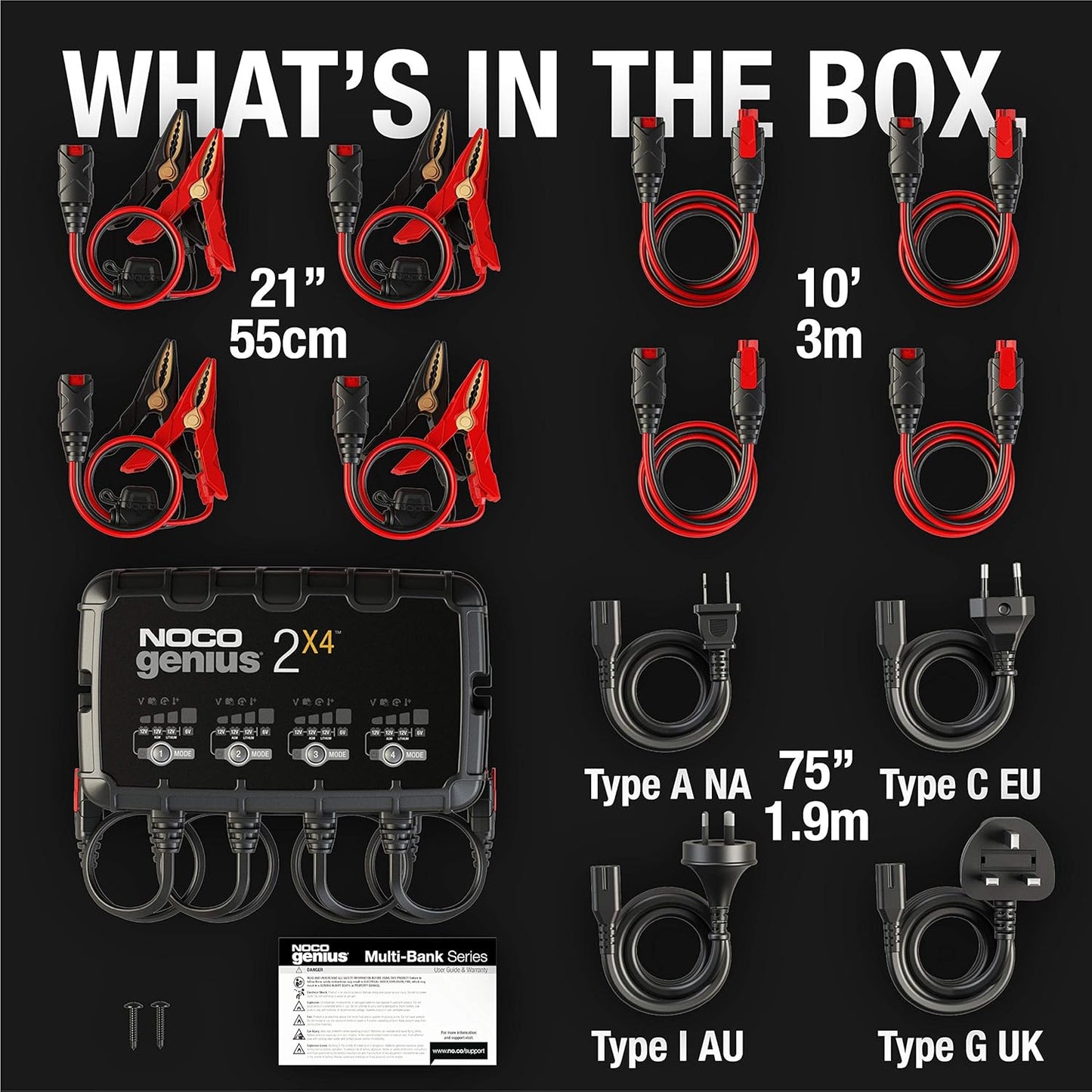 NOCO Genius 4-Bank 2X4 Charger