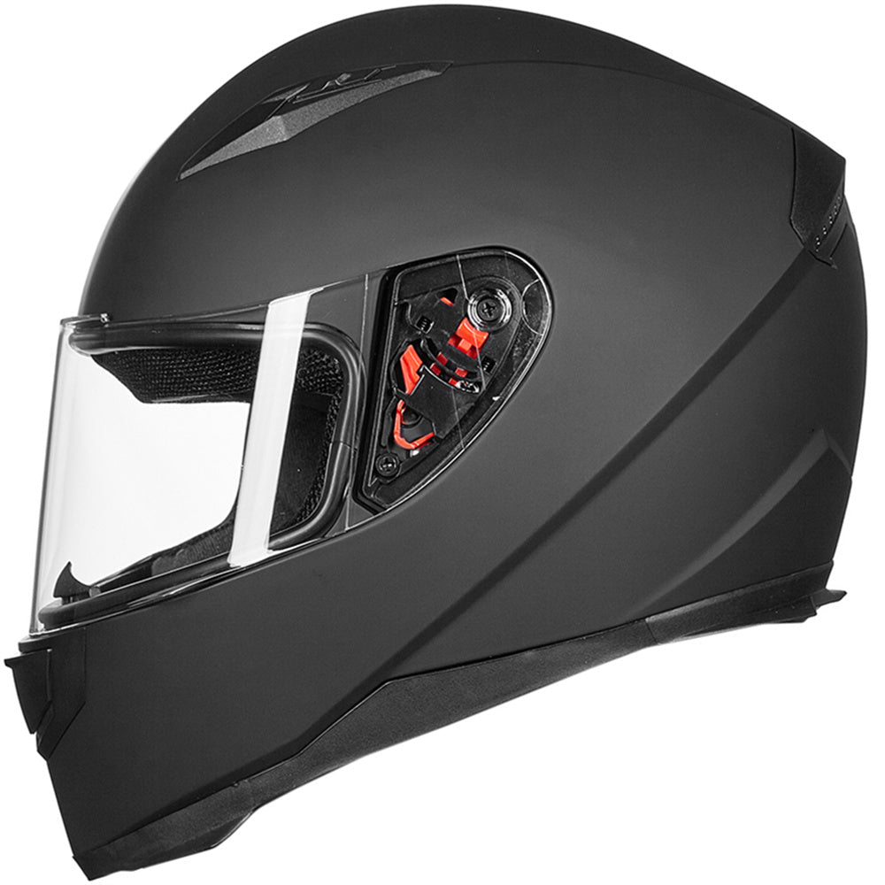 ILM Full Face Motorcycle Street Bike Helmet with Neck Scarf + 2 Visors JK313