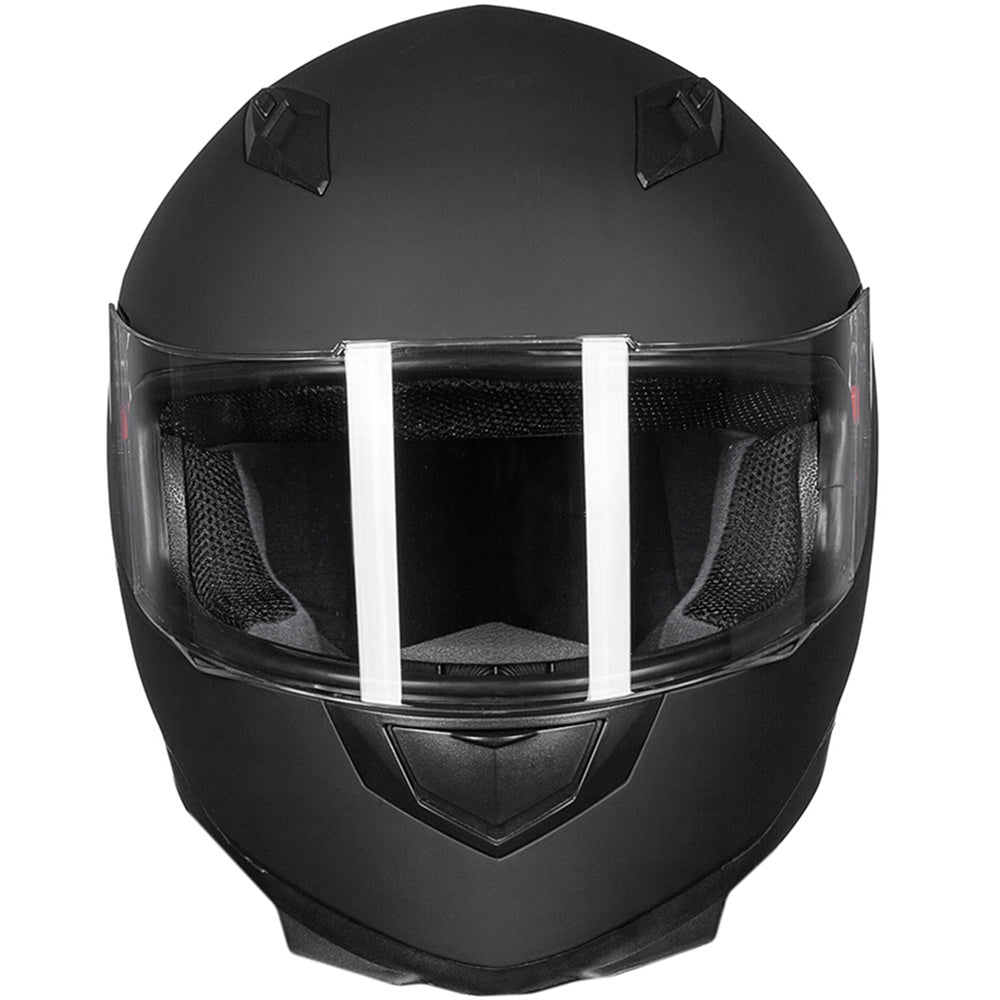 ILM Full Face Motorcycle Street Bike Helmet with Neck Scarf + 2 Visors JK313