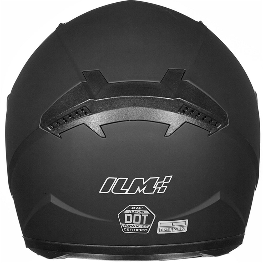 ILM Full Face Motorcycle Street Bike Helmet with Neck Scarf + 2 Visors JK313