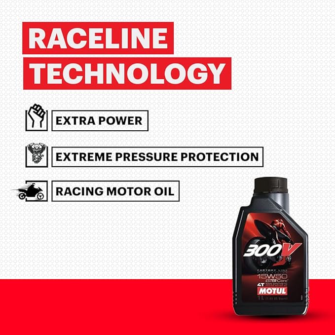 Motul 300V 15W50 100% Synthetic Motor Oil