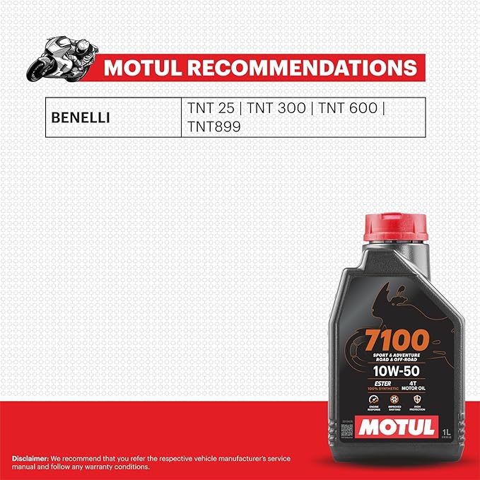 Motul 7100 10W50 100% Synthetic Motor Oil