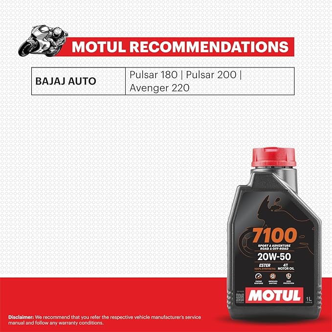 Motul 7100 20W50 100% Synthetic Motor Oil
