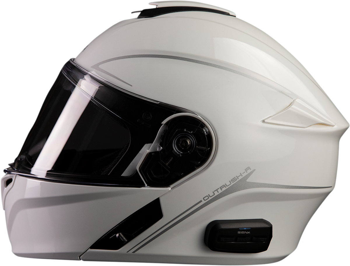 Sena Helmet Outrush R Flip-Up: Glossy White