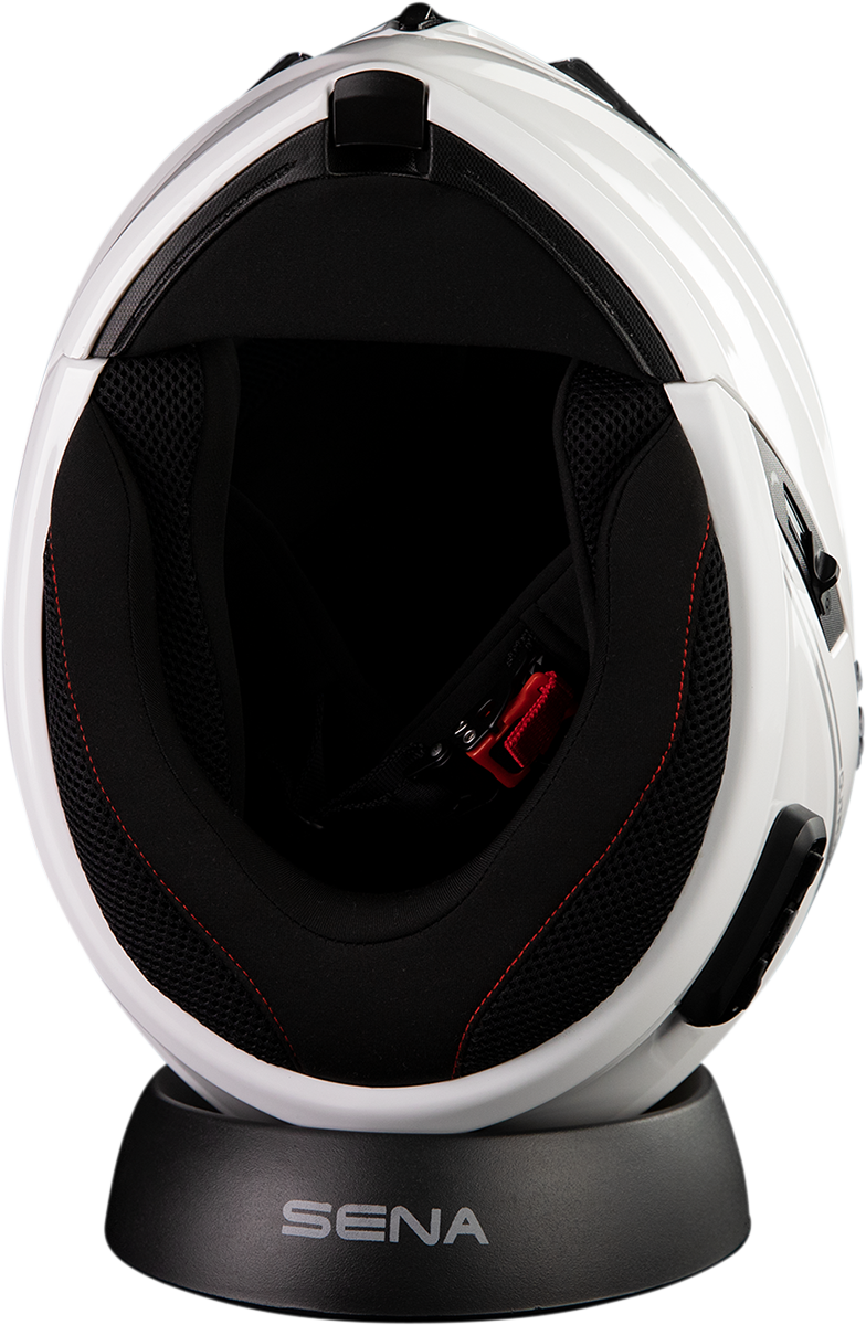 Sena Helmet Outrush R Flip-Up: Glossy White