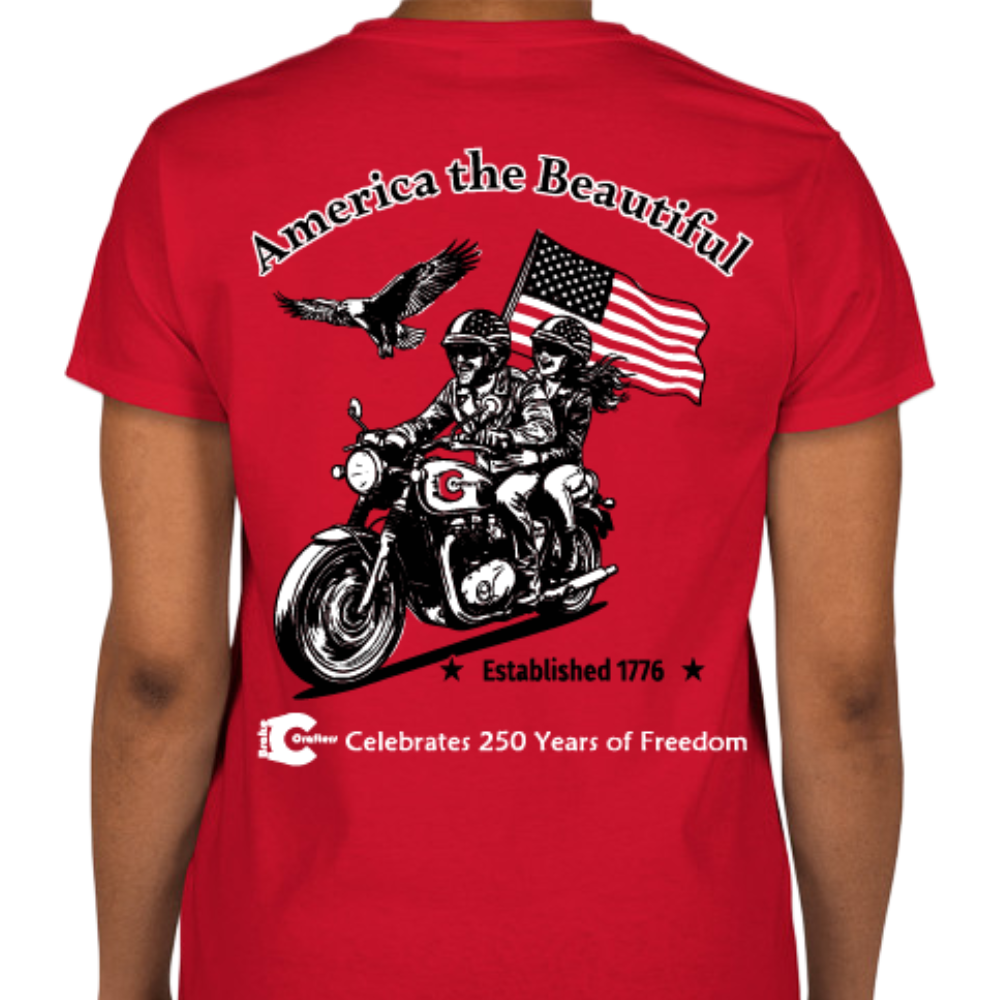 BrakeCrafters "America The Beautiful" Tee Shirt - 2026 Edition