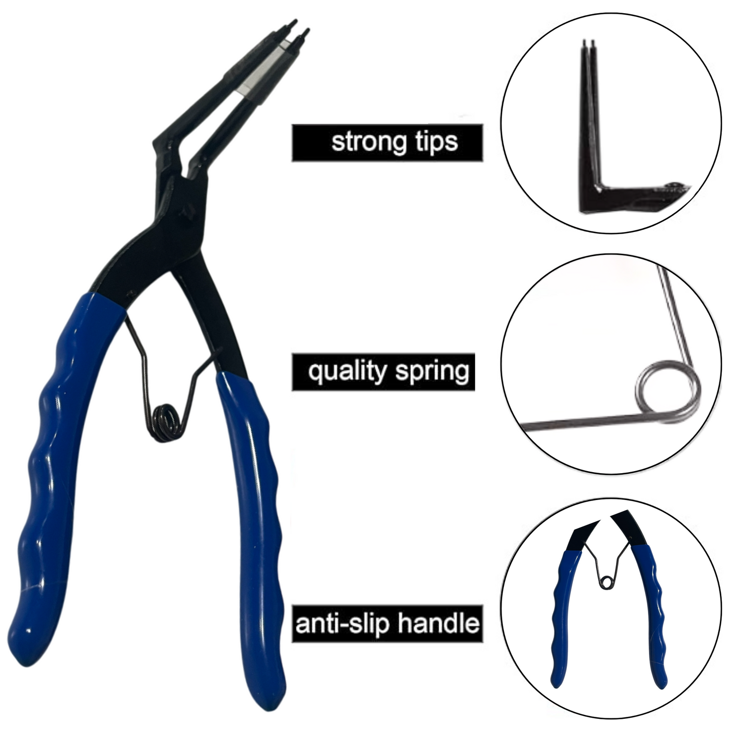 90 Degree Internal Long Nose Circlip Pliers