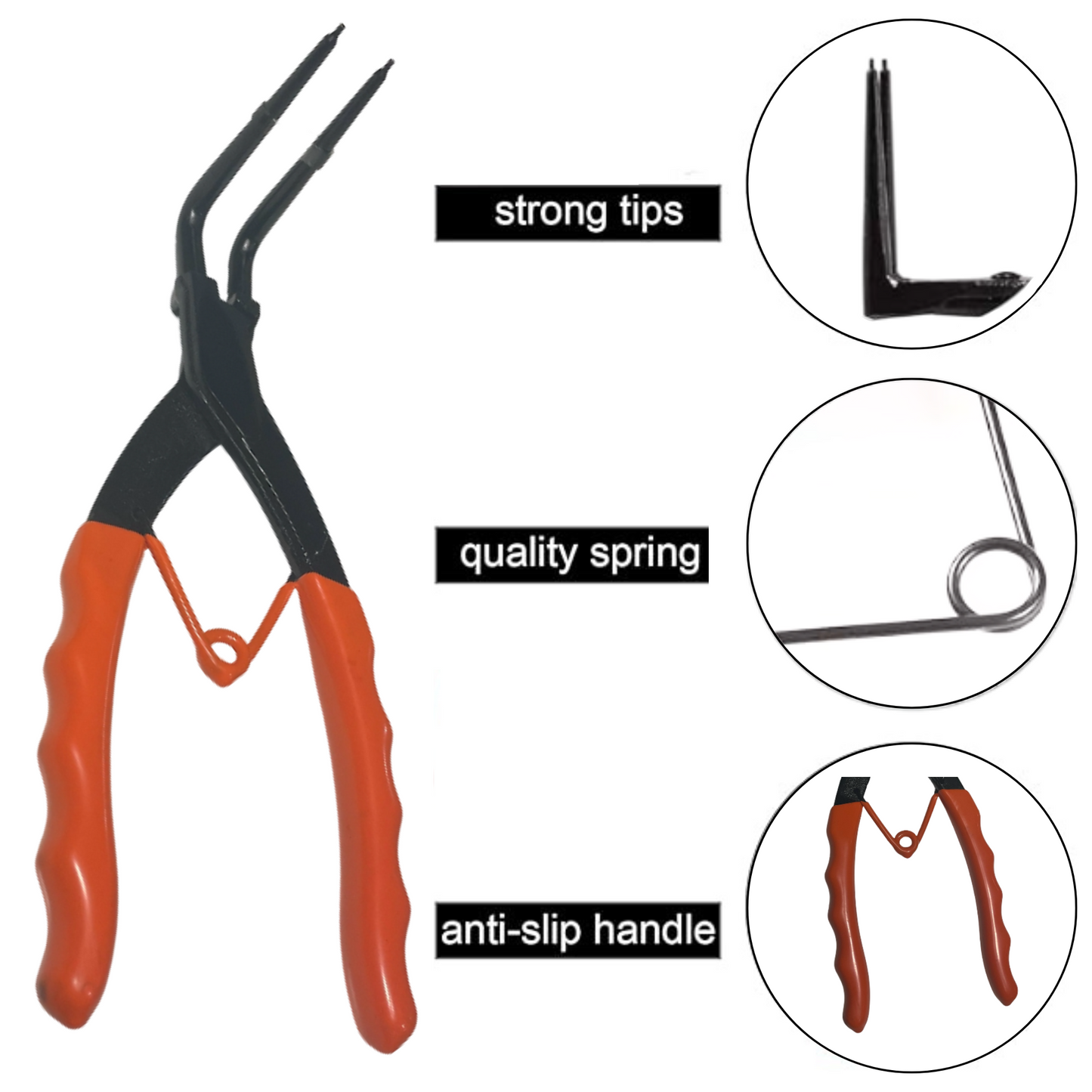 90 Degree Internal Long Nose Circlip Pliers