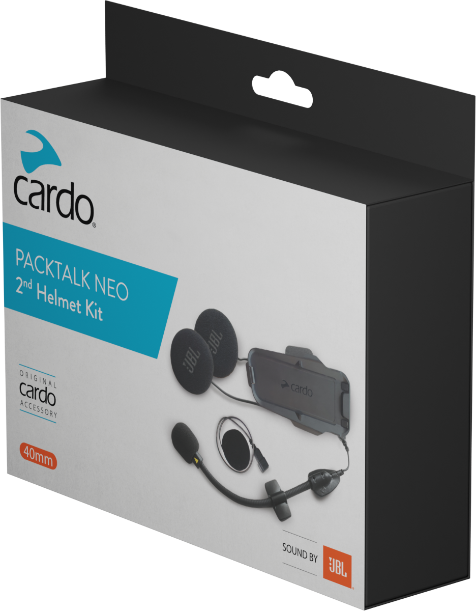 Cardo Packtalk Neo 2nd Helmet Kit Bluetooth Comm System - with JBL Audio