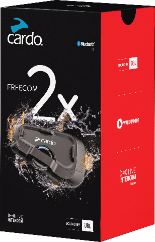 Cardo Freecom 2X Bluetooth Headset - Single