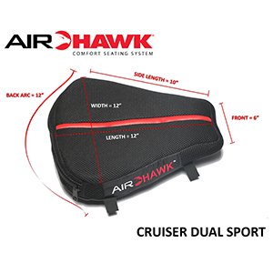 AIRHAWK Seat Cushion Dual Sport - 11" x 11"