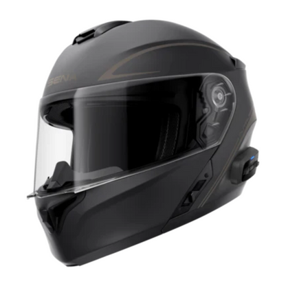 Sena Helmet Outrush R Flip-Up: Matte Black