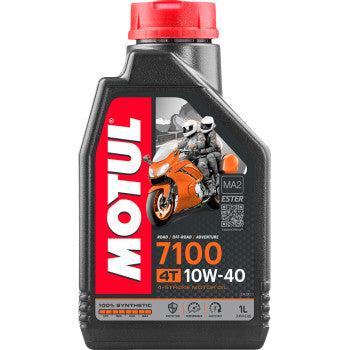 Motul 7100 10W40 100% Synthetic Motor Oil - 1 Liter 104091