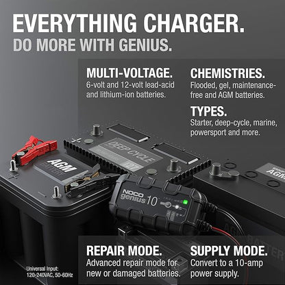 NOCO Genius Battery Charger 10-AMP