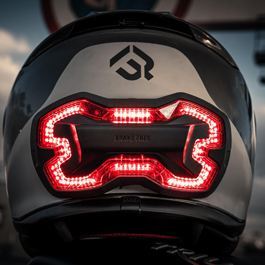 Brake Free Helmet Brake Light - Black USB-C