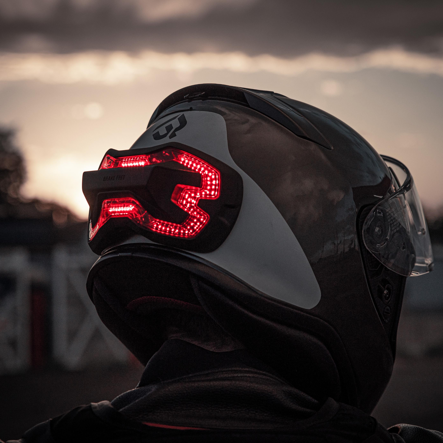 Brake Free Helmet Brake Light - Black USB-C