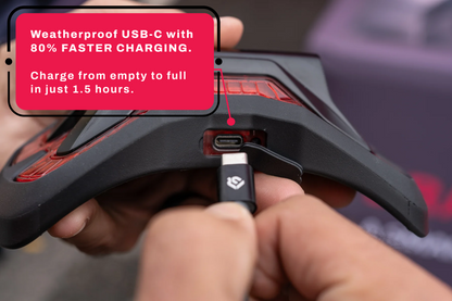 Brake Free Helmet Brake Light - Black USB-C
