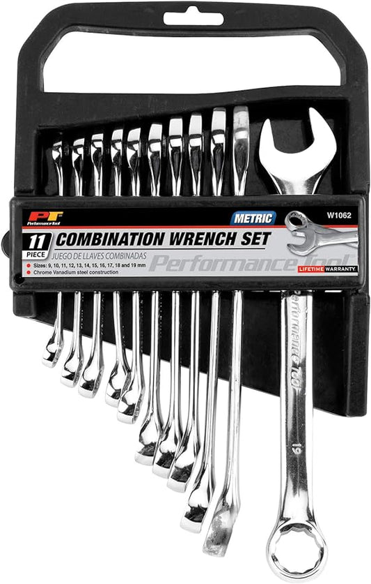 Performance Tool Wrench Set Metric - 11 Pc Combo