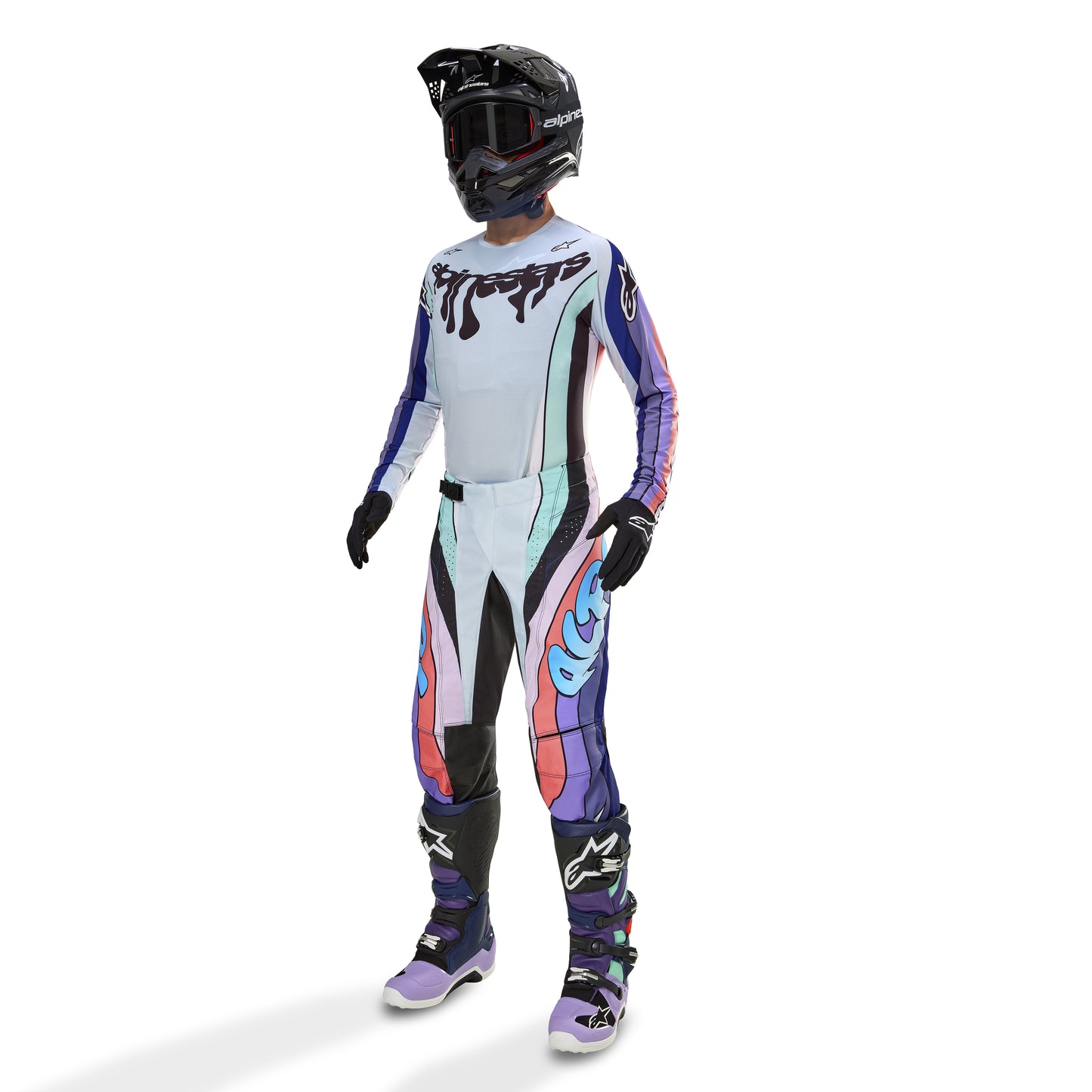 Tech 7 Le Boots Double - Purple/Blue/Black