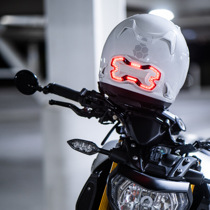 Brake Free Helmet Brake Light - White USB-C