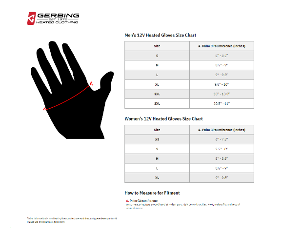 Gerbing Heated Clothing 12 V G4 Heated Gloves - Black - XL
