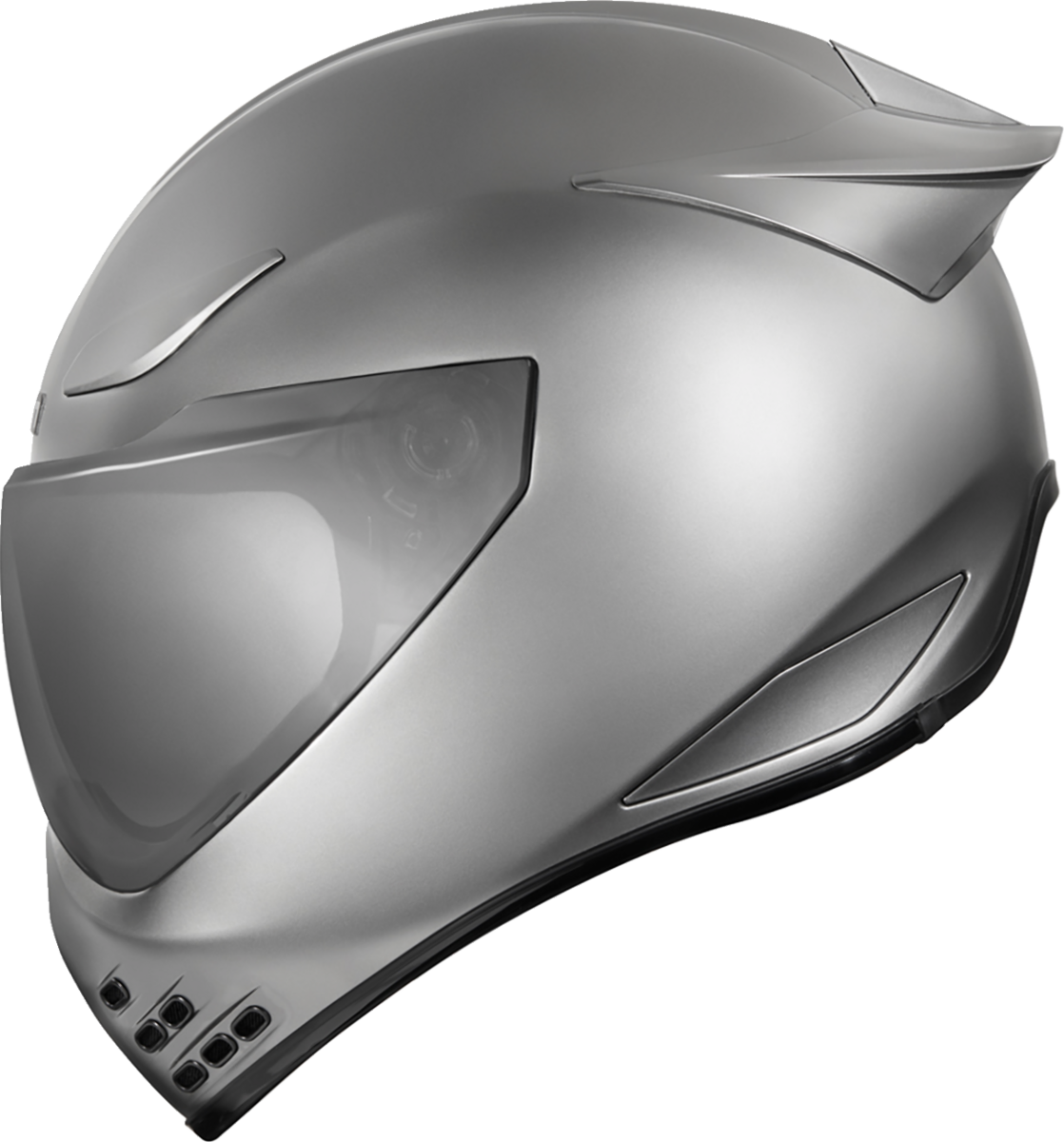 ICON Domain Cornelius helmet silver side view
