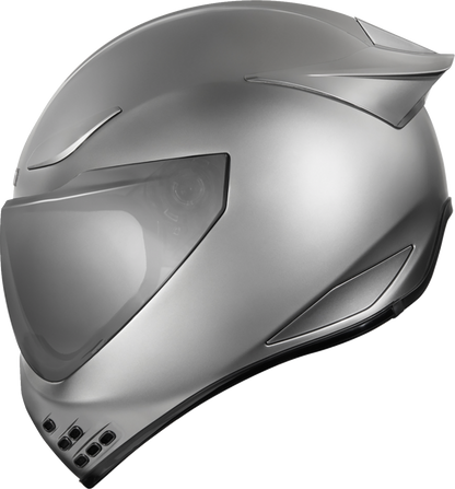 ICON Domain Cornelius helmet silver side view