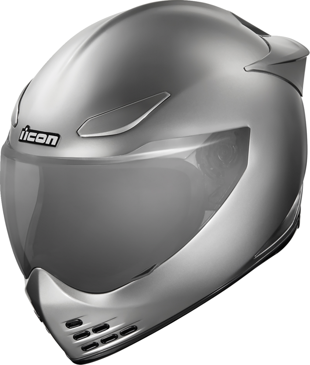 ICON Domain Cornelius helmet silver side view