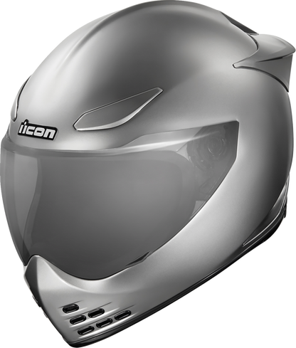 ICON Domain Cornelius helmet silver side view