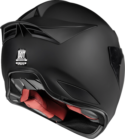 ICON Domain Cornelius helmet black backside view