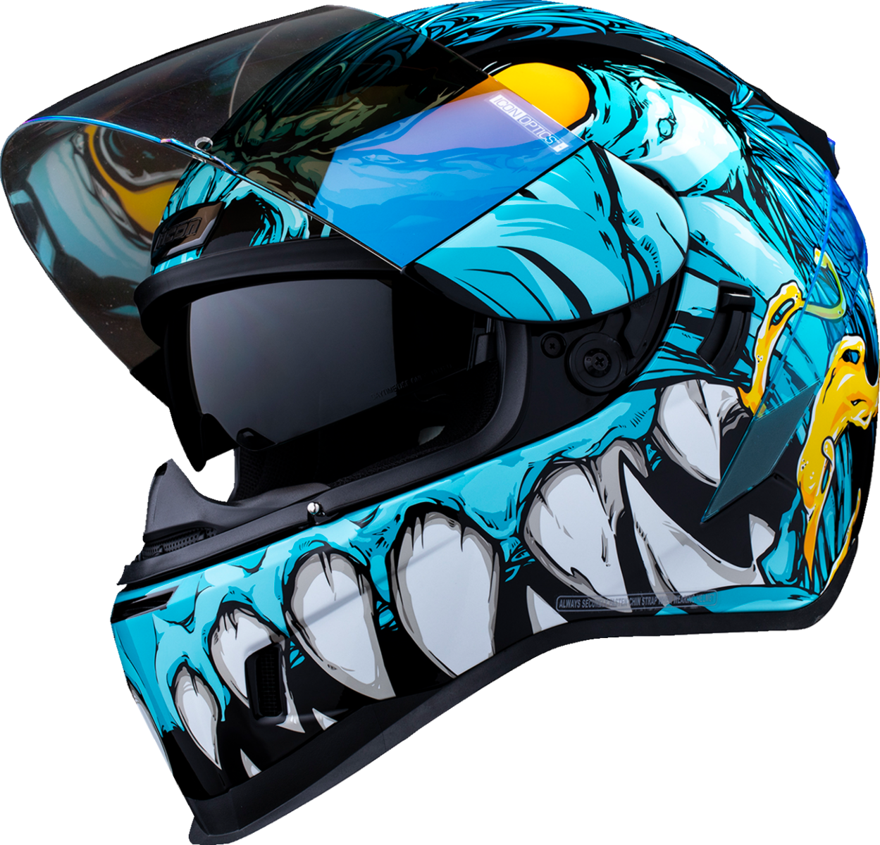 ICON Airform helmet side profile showing graphic design