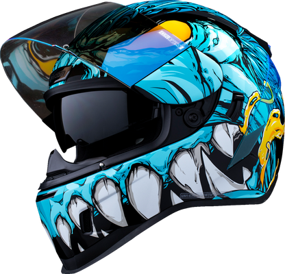 ICON Airform helmet side profile showing graphic design