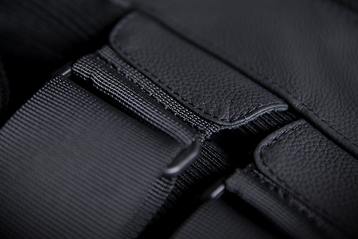 ICON Regulator D3O Stripped Vest adjustable fit straps close-up