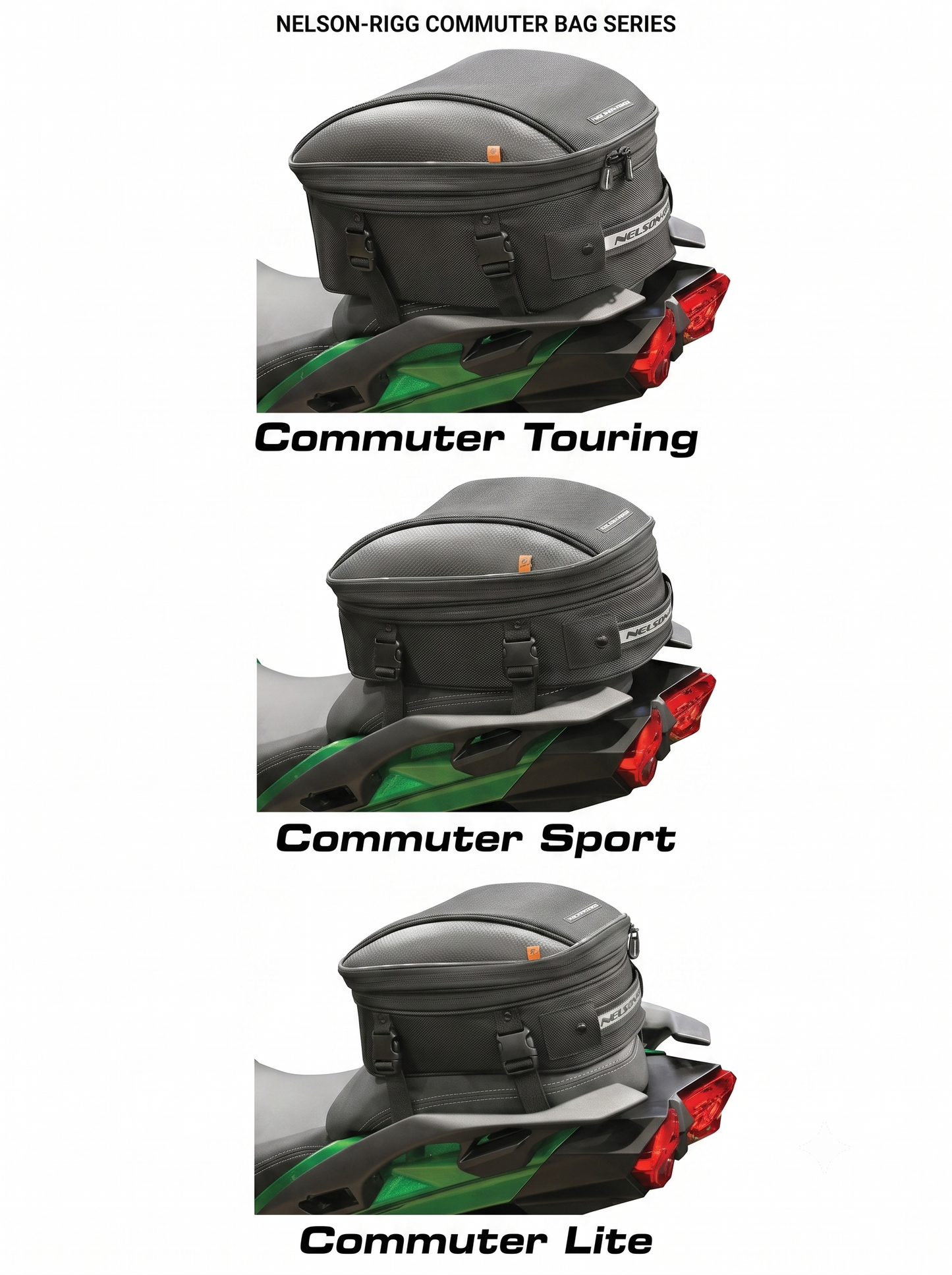 Nelson-Rigg Commuter Lite Tail/Seat Bag 12/15L Black