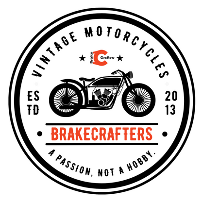 BrakeCrafters "Vintage Motorcycles" Sticker - 3" x 3"