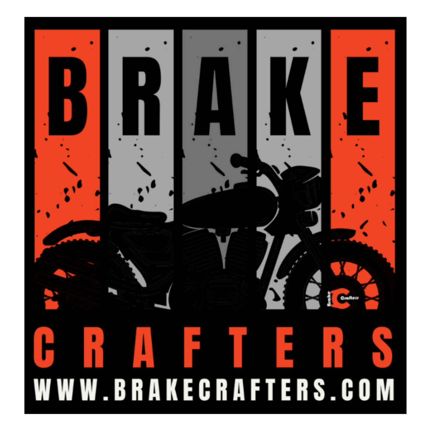 BrakeCrafters Sticker - 3" x 3"