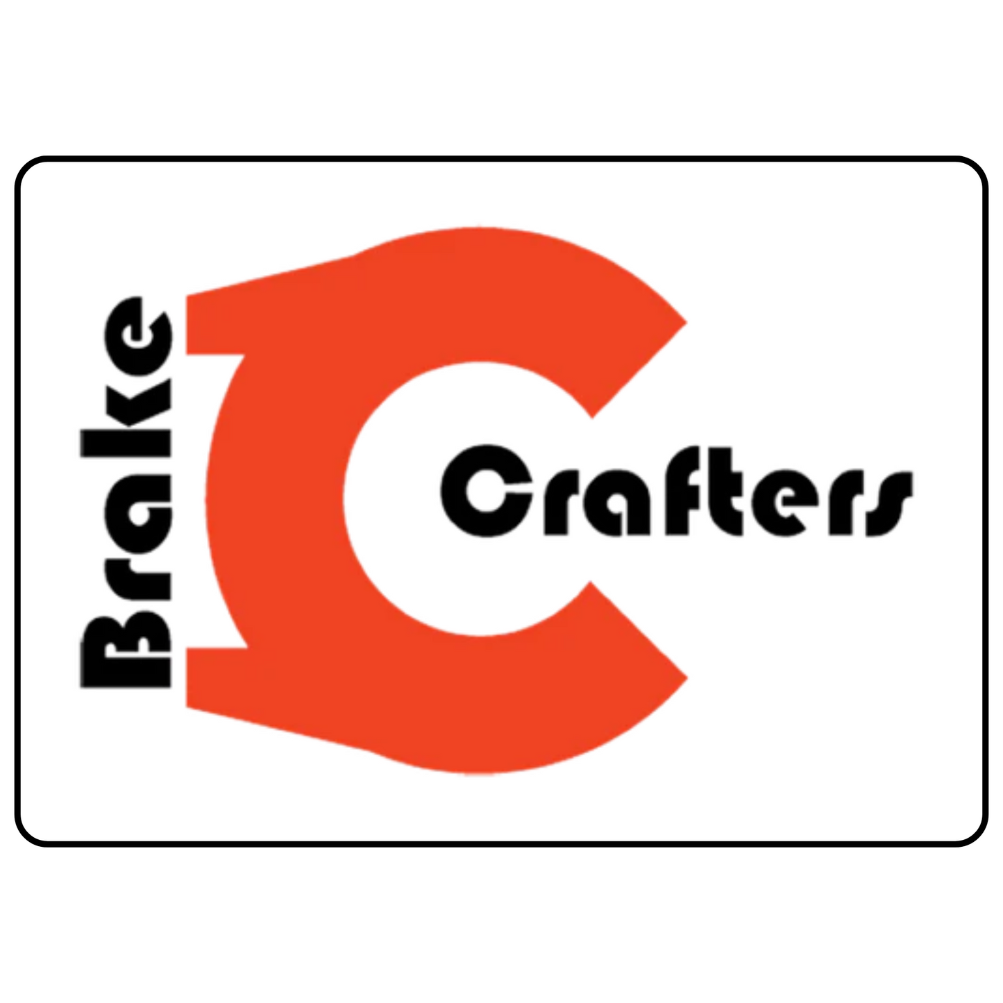 BrakeCrafters Sticker - 3" x 2"